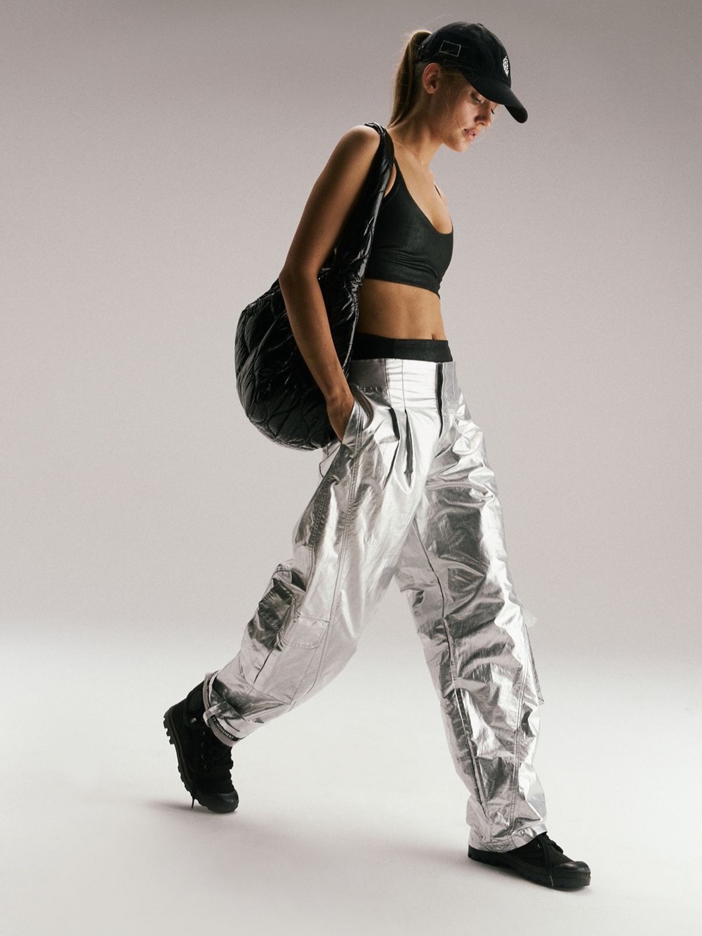 FP Movement Mesmerize Me Shine Pants Size S